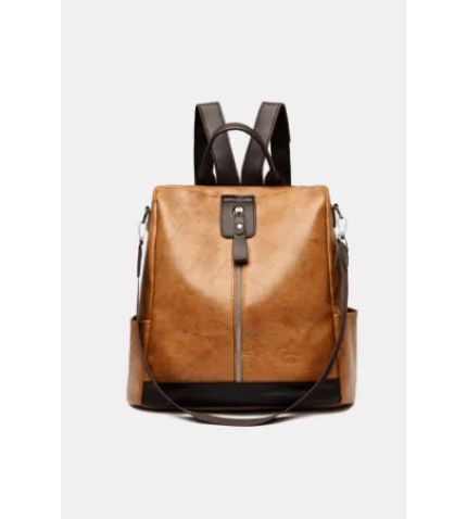 PU Leather Backpack Bag