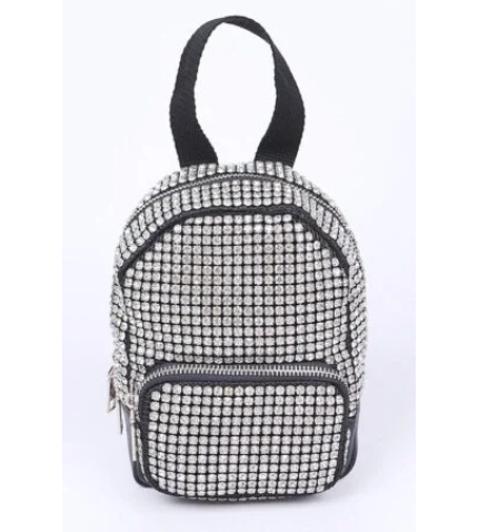 Rhinestone Statement Mini Convertible Backpack