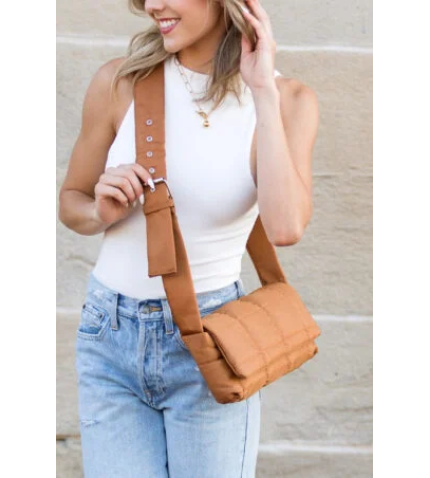 Foldover Puffer Crossbody