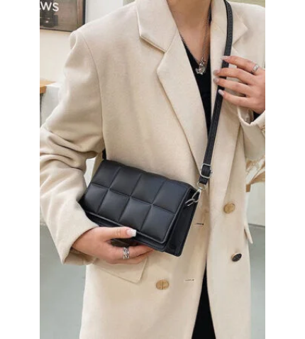 Square Embossed Crossbody Bag