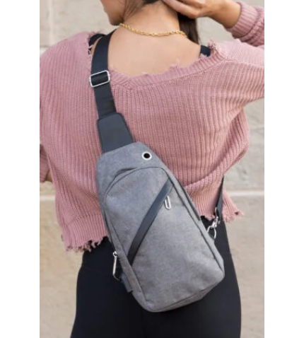 Cross Zip Sling Bag